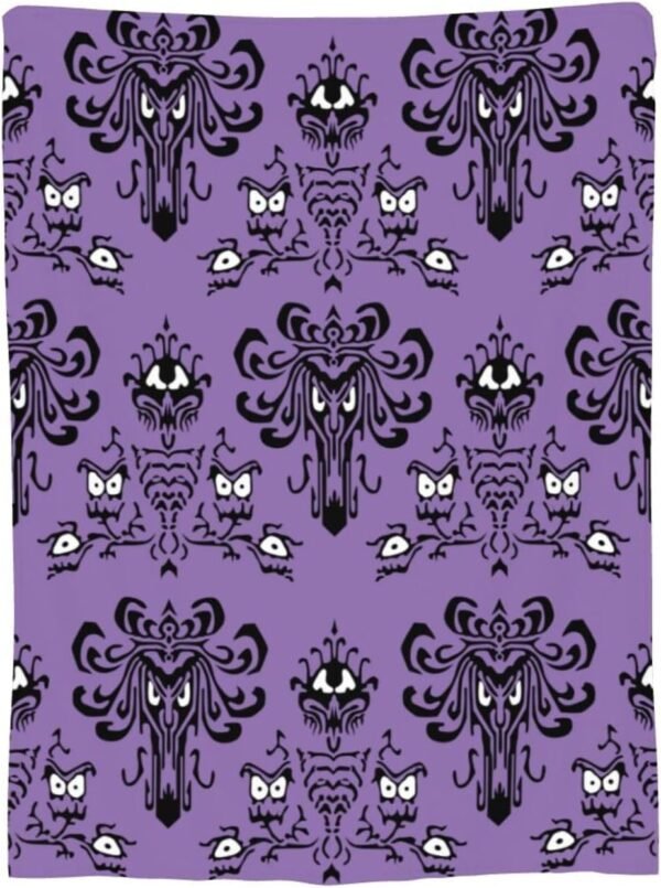 Halloween Haunted House Fleece Blanket Lightweight Ultra-Soft Throw Blanket for Sofa Couch Bed Camping Travel - Super Soft Cozy Microfiber Blanket 50"X40" - Image 9