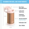 THERMOS FUNTAINER Water Bottle with Straw - 12 Ounce, Rose Gold Glitter - Kids Stainless Steel Vacuum Insulated Water Bottle with Lid - Image 2