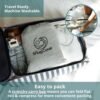 100% Cotton Sleeping Bag Liner Soft, Stretchy, Jersey Cotton, Zipper, Converts to Double Sleeping Bag Liner - Breathable Travel Sheets for Camping, Travel & Guests 82 in x 31.5 in - Image 5