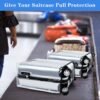 4 PCS Luggage Covers,20/22/24/28 In Clear PVC Suitcase Covers for Luggage,Waterproof Luggage Protector for Travel (Transparent Border, Regular Style) - Image 7