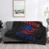 Freedom Matters USA Flag Fleece Blanket Super Soft Throws Blankets for Chair Sofa Couch Camping Travel 40"X30" Fleece Blanket - Image 7