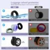 8Pcs Luggage Wheel Covers,Silicone Suitcase Wheel Cover for 2-2.4'' Spinner Wheel,Reusable Carry On Luggage Wheel Protector,Upgrade Suitcase Wheel Protective,Essential Travel Accessories(Purple) - Image 5
