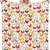 (Chicken Pattern) Print Fall Throw Blanket Personalized Soft Flannel Blanket for Bed Couch Sofa, Blanket for Lightweight Fuzzy Cozy Blankets for Travel Office Home 50"X40" - Image 2