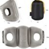 simptech Inflatable Travel Pillow,Airplane Pillow with Super Soft Slipcover,fabric pvc, Big Valve Design Inflate and Deflate in Seconds, Unfolding Used As Lumbar Support - Image 7