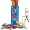 Wikki Stix for Doodlers - Kid's Travel Essential: Portable Creativity On-The-Go! Pack of 24 Wikki Stix in Neon and Primary Colors. Made in USA ! 3 & Up.