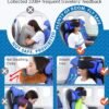 Travel Pillows for Airplanes, Airplane Pillow with Sleeping Eye Mask, Travel Neck Pillow for Car, Road Trip Car Headrest, FSA HSA Eligible Approved, 2-Pack Airplane Travel Essentials, Black - Image 3