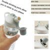 Sports Water Bottle, BPA-Free Plastic Drinking Cup with Straw & Chug Lid, Durable Travel Cup, Portable Gym Water Bottle with Handle, Leakproof Water Bottle for Outdoor, Home and Car (White) - Image 2