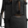 G-FAVOR 40L Travel Backpack, Vintage Canvas Rucksack Convertible Duffel Bag Carry On Backpack Fit for 17.3 Inch Laptop Bag