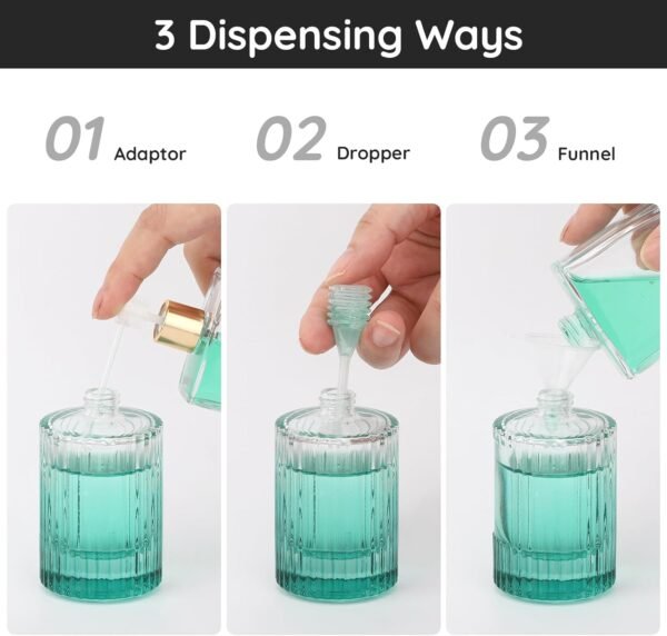Segbeauty Cologne Travel Bottle Refillable, 2 Packs 50ml Glass Perfume Bottle Atomizer Spray Bottle, Empty Refillable Travel Bottles Fragrance Atomizer Essential Oil Perfume Container for Men Women - Image 4