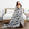 (Bat Pattern) Print Fall Throw Blanket Personalized Soft Flannel Blanket for Bed Couch Sofa, Blanket for Lightweight Fuzzy Cozy Blankets for Travel Office Home 60"X50" - Image 5