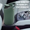 Asobu Cosmic Water Bottle - 32oz/1 ltr Stainless Steel Chilled Water Bottle, Secure Grip Handle, Ideal for Travel, Fits Cup Holders, Keeps Beverages Cold, Basil Green - Image 7
