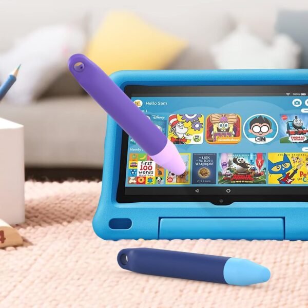 Kid-Friendly Pens for Touch Screens - 2 Pack of Purple and Blue Stylus Pens Compatible with Kindle, iPad, iPhone - Image 6