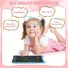 LCD Writing Tablet, 2 Pack Toddler Kids Toys, 8.5 Inch Doodle Board Drawing Pad, Travel Essentials Kids Games, Back to School Supplies Toys Birthday Gifts for Girls Boys Age 3-8 - Image 4