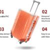 Clear PVC Luggage Cover Protectors 28 Inch Suitcase Cover for Suitcase TSA Approved 26-28Inch (25.98''H x 20.07''L x 12.40''W) - Image 4