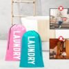 Fiodrmy 2 Pack XL Laundry Bag, Machine Washable Dirty Clothes Organizer, Large Enough to Hold 4 Loads of Laundry, Easy Fit a Laundry Basket (Pink+Blue, 24" x 36") - Image 7