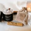 Relaxing Bath Gift Set, Luxury Spa Gifts for Women, Self Care Products for Women and Men, Calm Essential Oil Roller, Oatmeal Lavender Bath Soak & Epsom Salts with Essential Oils - Image 4