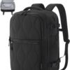 BAGSMART Travel Backpack Carry On Flight Approved for Women Men, TSA Approved Luggage, Large Personal Travel Bag Fit 17 Inch Laptop, 30L Water Resistant Stylish Backpack, Black