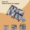Upgraded Packing Cubes for Travel - 8 Set Luggage Organizer Bags for Household, Mesh Breathable Travel Packing Cubes for Suitcases Durable Travel Essentials Bags Set - Image 5