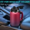 32oz Insulated Water Bottle Tumbler - with Straw & Spout Lid, Strap Carrier Bag, Cold-48H & Hot-24H, Stainless Steel Travel Cup with Handle, Reusable Slim Metal Water Bottle for Car Travel Cycle Gym - Image 2