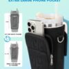 Water Bottle Holder with Strap 40oz Water Bottle Carrier Bag with Phone Pocket Water Bottle Pouch for Walking Hiking Camping - Image 3