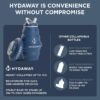 HYDAWAY Collapsible Water Bottle - 17oz I Reusable Water Bottles with Flip Top Lid for Travel, Hiking, Backpacking I Portable & Leakproof, Food-Grade Silicone, BPA Free, Collapses to 1.5” - Image 6