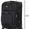 SwissGear Sion Softside Expandable Luggage, Black, Carry-On 21-Inch - Image 9