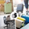 Luggage Wheel Covers, 16pcs Silicone Suitcase Wheel Protectors, Anti-Noise Wheel Protection Cover for 2-2.6 inchs 8 Spinner Wheel Suitcases, Wear-Resistant(Black) (Black) - Image 7