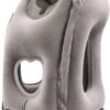 Inflatable Travel Pillow for Airplanes, Trains, Buses, Cars and Office. Stabilizes Posture, Prevents Neck Pain and Provides Relaxing Sleep on The go (Grey).