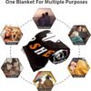 Halloween Blanket, Halloween Throw Blanket for Women Men, Spooky Horror Halloween Blanket for Kids Girls Boys Adults Boo Basket, Cute Halloween Decorations for Bed Sofa Travel Blanket, 60"X 50" - Image 4