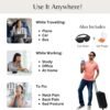 Travel Neck Pillow for Airplane Travelling, 360° Plane Travel Essentials Memory Foam Adjustable U Shaped Sleep Support Neck Pillow for Adults & Kids - Image 6