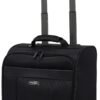 Wrangler 4-Wheel Spinner Luggage with Side USB Port, Black, 17-Inch Underseat Carry-On - Image 2