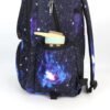 GLOOMALL Starry Sky Kids Trolley Rolling Backpack Primary School Bookbag with Wheels Travel Luggage (Deep Blue Starry Sky) - Image 4