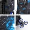 GLOOMALL Starry Sky Kids Trolley Rolling Backpack Primary School Bookbag with Wheels Travel Luggage (Deep Blue Starry Sky) - Image 7