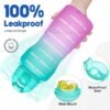 Water Bottles 1 / Half Gallon with Time Marker and Straw, Large Fitness Sports Motivational Bottle, Wide Mouth Leakproof and BPA Free for Travel, Gym,office,school - Image 6