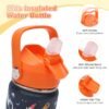 Kids Insulated Water Bottle with Straw Lid, 14oz Double Wall Vacuum 18/8 Stainless Steel Kids Tumbler, BPA-FREE Leak Proof Toddler Metal Water Bottle Kids Cups for School Travel Boys Girls - Image 3