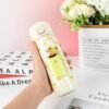 Cartoon Insulated Water Bottle with 50pcs Anime Stickers, 14oz Stainless Steel Thermos Water Bottle Leakproof for Hot or Cold Drinks Adorable Stainless Steel Thermos Water Bottle for School Kids - Image 4