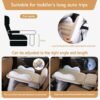 Inflatable Toddler Travel Bed for Airplane Car Portable Kids Travel Essentials Bassinet Foldable Infant Travel Bed Baby Travel Crib with Sides with Hand Pump Safety Belt and Carry Bag Sets - Image 4