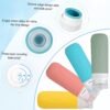19 Pack Travel Size Toiletries Containers Refillable Perfume Bottles Tsa Approved Travel Toiletry Bag For Women Must Haves Accessories Travel Essentials - Image 3