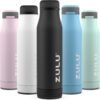 ZULU Ace Vacuum Insulated Stainless Steel Water Bottle with Chug Spout, Leak-Proof Locking Lid and Removable Base for School, Backpack, Sports, Gym, Travel