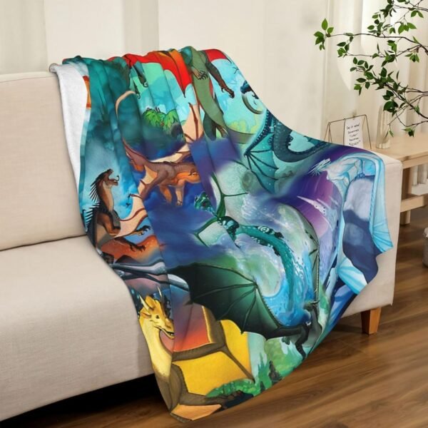 Throw Flannel Wings of Fire Blanket 3D Printed Ultra-Soft Fleece Blanket Bedding Sofa and Travel Reserve Air Conditioning Blanket 50"X40"