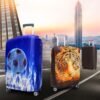 GANNEPIE Suitcase Cover Washable Travel Luggage Protector Anti-scratch Dolphin Printed Luggage Cover for 19-21 Inch - Image 7