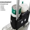 riemot Luggage Travel Cup Holder Free Hand Drink Carrier - Hold Two Coffee Mugs - Fits Roll on Suitcase Handles - Gifts for Flight Attendants Travelers Accessories Black 2 - Image 2