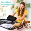 Shoe Bags for Travel, 6 Pack Dust-Proof Shoe Bags with Zipper Closure, Multi-Functional Portable Travel Packing Shoe Bag, Travel Essentials for Women and Men (Black) - Image 7