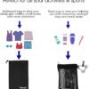 Naroa Waterproof Multifunctional Toiletry Shower Bag for Gym, Travel, Business and Foldable Portable Hanging Bathroom Mesh Caddy with Wet & Dry Storage Suction Hook Tote for Men Women - Image 2