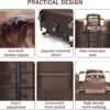 Expandable Foldable Luggage for Men Women Carry-On Suitcase Collapsible Duffle Travel Bag with Spinner Wheels Large Capacity Luggage with Trolley - Image 4