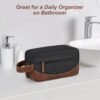 Travel Toiletry Bag for Men, Hanging Toiletry Organizer, Water Resistant Shaving Kit with Large Capacity for Travel Accessories (Black) - Image 6