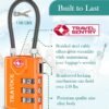 Search Alert TSA Approved Travel Combination Luggage Cable Locks for Suitcase, Gym Locker,Toolbox,Backpack 1,2,4,6 &10 pk - Image 5