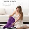 Cottonblue Weighted Lap Blanket 7lbs, Cozy Luxury Crystal Velvet Weighted Blanket for Adults, Small Weighted Blanket for Relaxation, Sleeping, Travel, Purple, 29" x 24" - Image 5