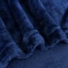 Bnuitland Travel Blanket and Pillow 2 in 1, Soft Flannel Airplane Blanket in Bag Compact-Long Flight Essential for Adults and Kids, Portable Luggage Sleeve and Backpack Clip, 65×40 inch Navy - Image 8