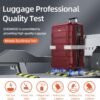 SHOWKOO Luggage Sets Expandable PC+ABS Durable Suitcase Double Wheels TSA Lock 3pcs Red Wine - Image 8